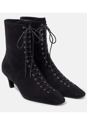 Toteme Suede lace-up ankle boots