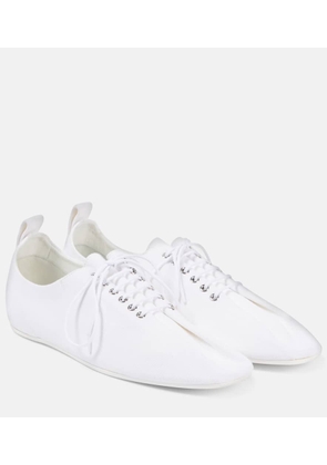 Toteme Canvas lace-up flats