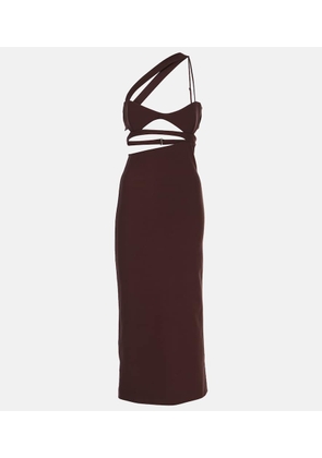 Nensi Dojaka Asymmetric silk midi dress