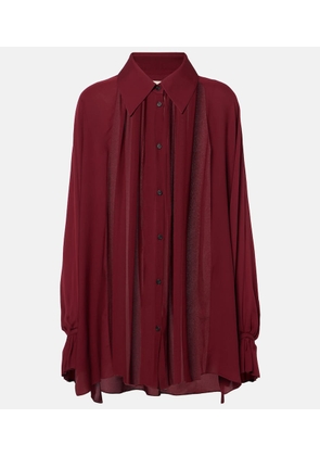 Khaite Ceelo sheer silk blouse