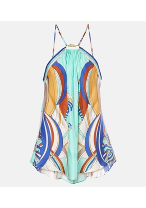 Camilla Printed silk top