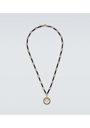 FoundRae Ever Growing & Vivacity 18kt gold and onyx chain necklace