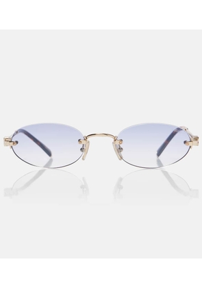 Miu Miu Logo oval sunglasses