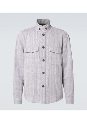 Frescobol Carioca Nuno cotton and linen overshirt