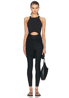 YEAR OF OURS Cut Out Onesie in Black - Black. Size L (also in XS, S, M).