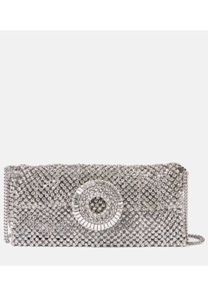 Aquazzura All-Over Crystal Hoop shoulder bag