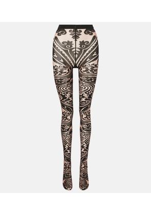 Wolford x Etro Tattoo paisley tights