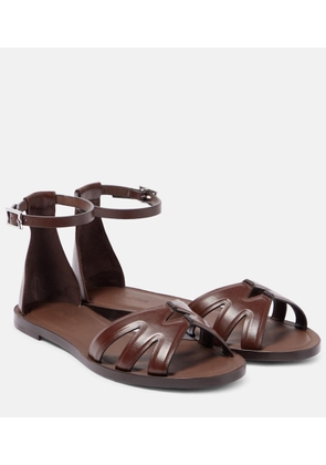 Max Mara Doublefla leather sandals