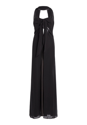 Christopher Esber Tie-Detailed Silk Midi Dress - Moda Operandi
