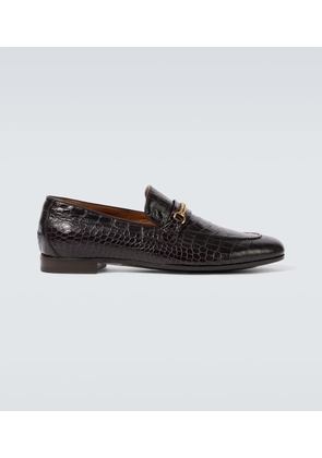 Tom Ford Gigi croc-effect leather loafers