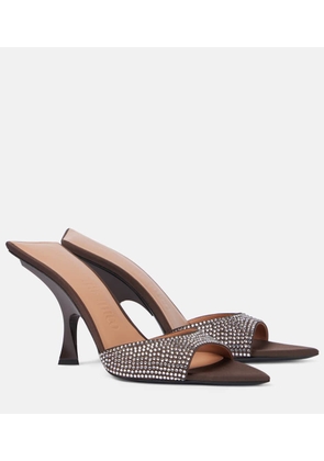 The Attico Ester 95 embellished satin mules