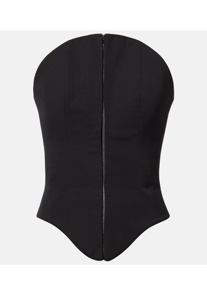 McQueen Wool corset top