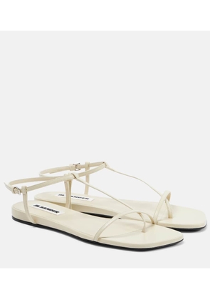 Jil Sander Leather thong sandals