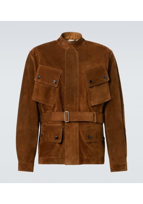 Dunhill Belted suede field jacket