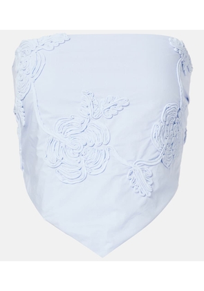 Rotate Sash floral cotton top