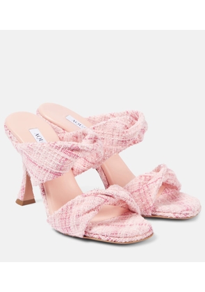Aquazzura Twist 95 tweed mules