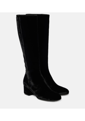 Gianvito Rossi Joelle 45 velvet knee-high boots