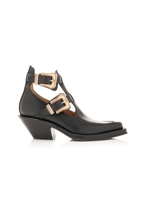 Gabriela Hearst Castro Buckle-Detailed Leather Ankle Boots - Moda Operandi
