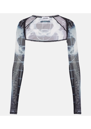 Jean Paul Gaultier The Black Squeletor semi-sheer mesh shrug