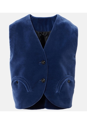 Blaze Milano Jealousy Gliss cotton velvet vest