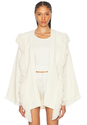 ESCVDO Siembra Cardigan in Ivory - Ivory. Size 8 (also in ).