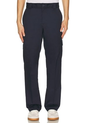 Dickies Regular Fit Straight Leg Cargo Pant in Dark Navy - Denim-Dark. Size 30 (also in 36, 32x32, 34x32).