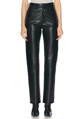 AGOLDE 90's Pinch Waist Long in Detox - Black. Size 23 (also in 24, 26, 27, 28, 29, 30, 32, 33).