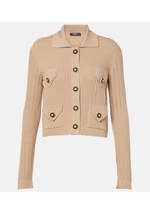 Balmain Ribbed-knit cardigan