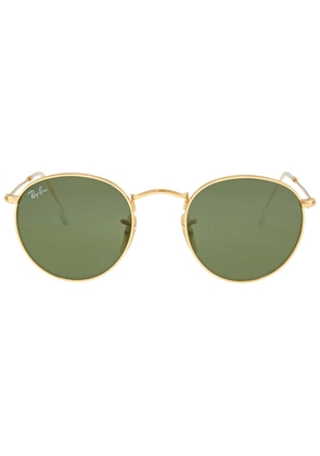 Ray Ban Round Metal Green Classic G-15 Round Unisex Sunglasses RB3447 001 47