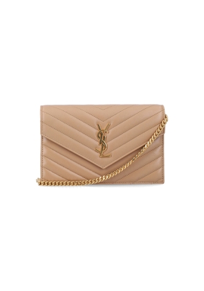 Saint Laurent Cassandre Lambskin Chain Wallet