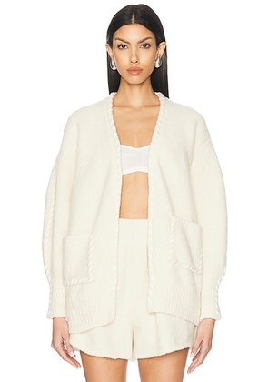 Aisling Camps Whip Stitch Cardigan in Ivory - Ivory. Size L (also in ).