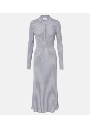 Gabriela Hearst Ardor ribbed-knit cashmere and silk polo dress