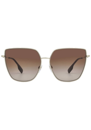 Burberry Alexis Brown Gradient Butterfly Ladies Sunglasses BE3143 110913 61