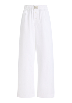 Comme Si La Boxer Alta Cotton-Poplin Pants - Moda Operandi