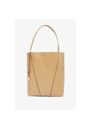 Chloe Spin Tote Bag In Grained Leather