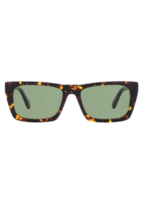 Off-White ALBANY Green Square Unisex Sunglasses OERI13E 6055 56