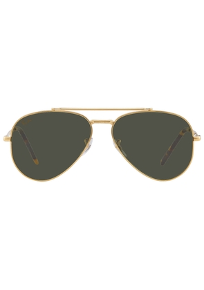 Ray Ban New Aviator Green Aviator Unisex Sunglasses RB3625 919631 58