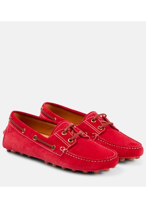 Tod's Gommino Bubble suede boat shoes