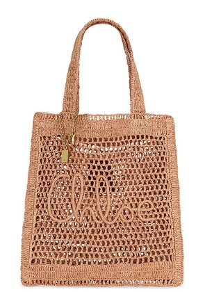 Chloe Summer Banana Tote Bag in Summery Beige - Peach. Size all.