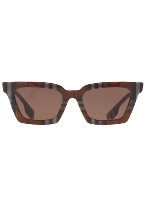 Burberry Briar Dark Brown Square Ladies Sunglasses BE4392U 396673 52