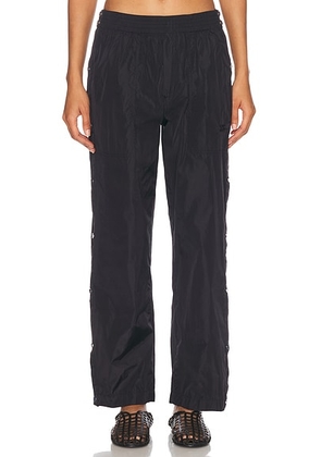 BODE Nylon Tear Away Track Pant in Black - Black. Size L (also in S, M).