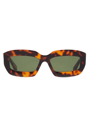 Off-White CHARLOTTE Green Oval Unisex Sunglasses OERI138 6055 54