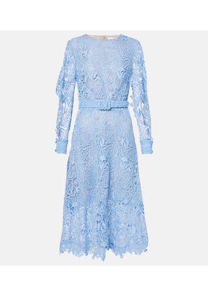 Oscar de la Renta Floral lace cocktail dress