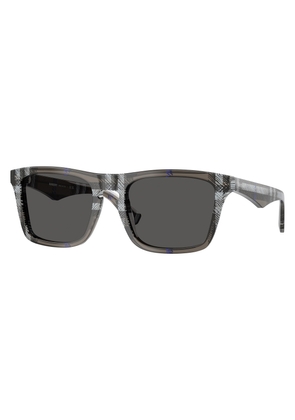 Burberry Dark Grey Square Mens Sunglasses BE4434F 414787 57