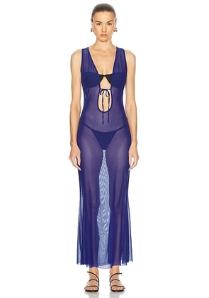 Bond Eye Harper Maxi Dress in Midnight Mesh - Navy. Size M-L (also in ).