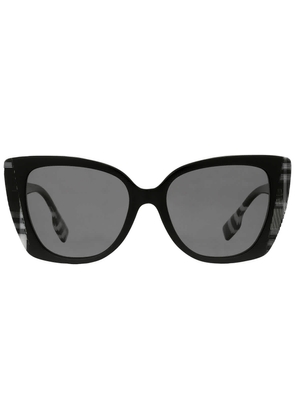 Burberry Meryl Polarized Dark Grey Butterfly Ladies Sunglasses BE4393 405181 54