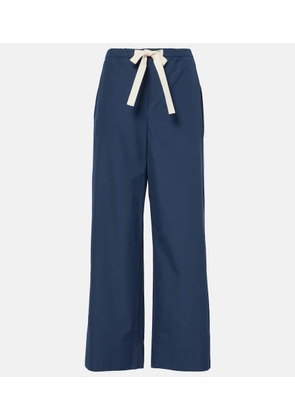 'S Max Mara Argento cotton wide-leg pants