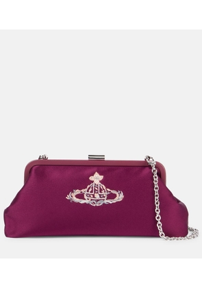 Vivienne Westwood Dorothy embroidered satin clutch