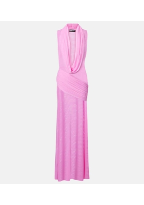 David Koma Semi-sheer gown
