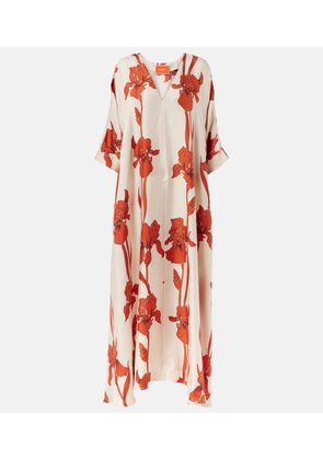 La DoubleJ Floral silk twill maxi dress